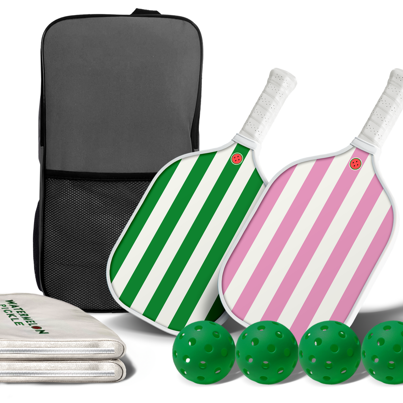 Watermelon - Pink & Green 2 Paddle Set