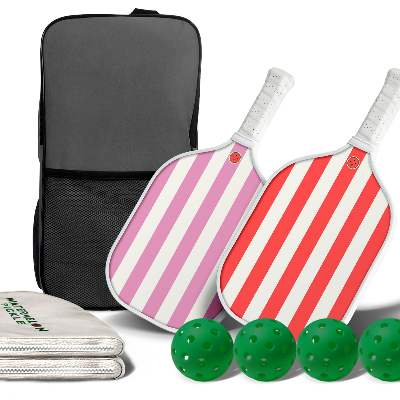 Watermelon - Pink & Red 2 Paddle Set