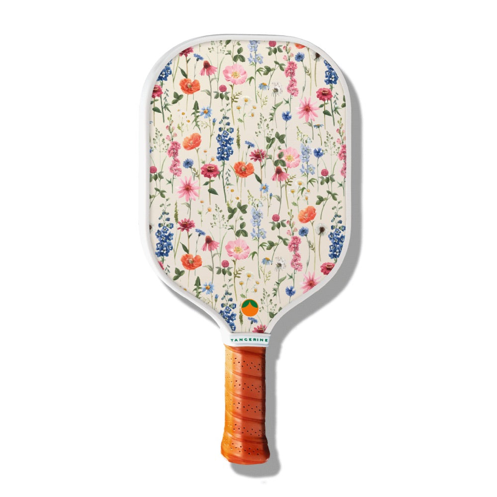 Wildflower printed pickleball paddle