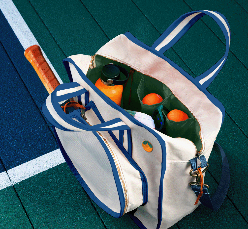 French Blue Kona Stripe Pickleball Bag