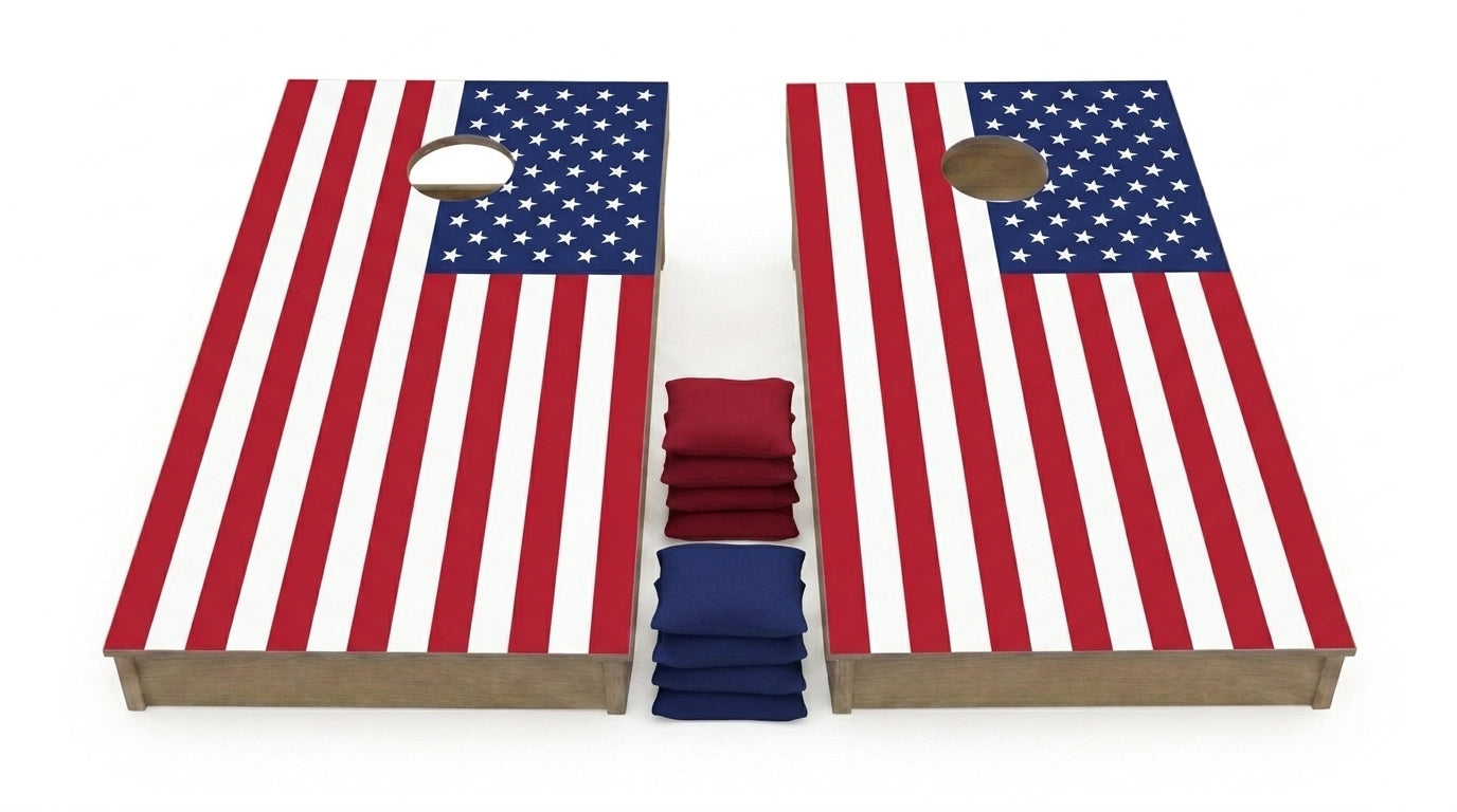 American Flag Cornhole Boards (Set of 2)