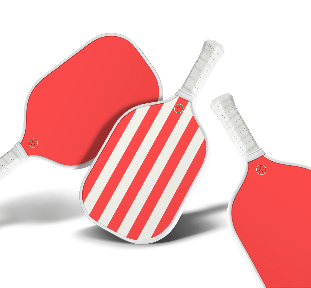Watermelon - Pink & Red 2 Paddle Set