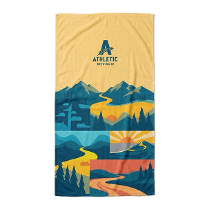 Custom branded beach towel project
