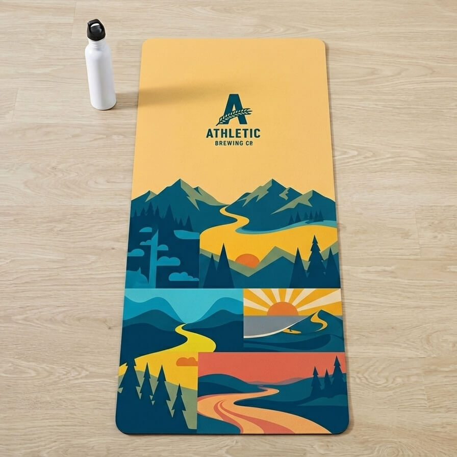 Custom branded yoga mat project