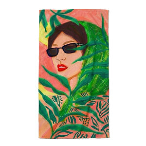 Custom branded beach towel project