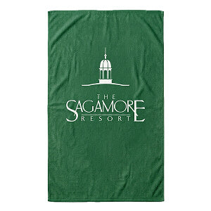 Custom branded beach towel project