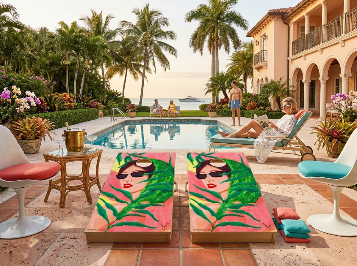 Custom branded cornhole boards