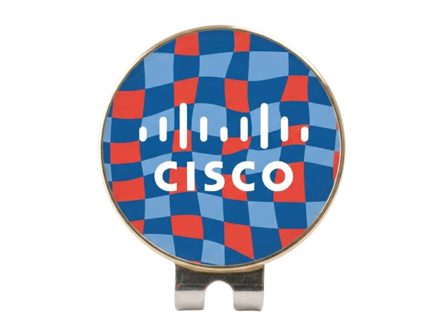 Branded golf ball marker with a full-color logo