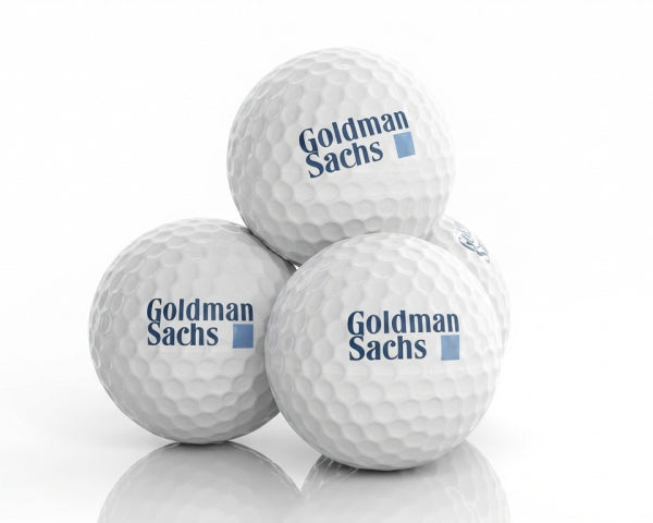 Premium three-piece custom golf ball with a one-color logo