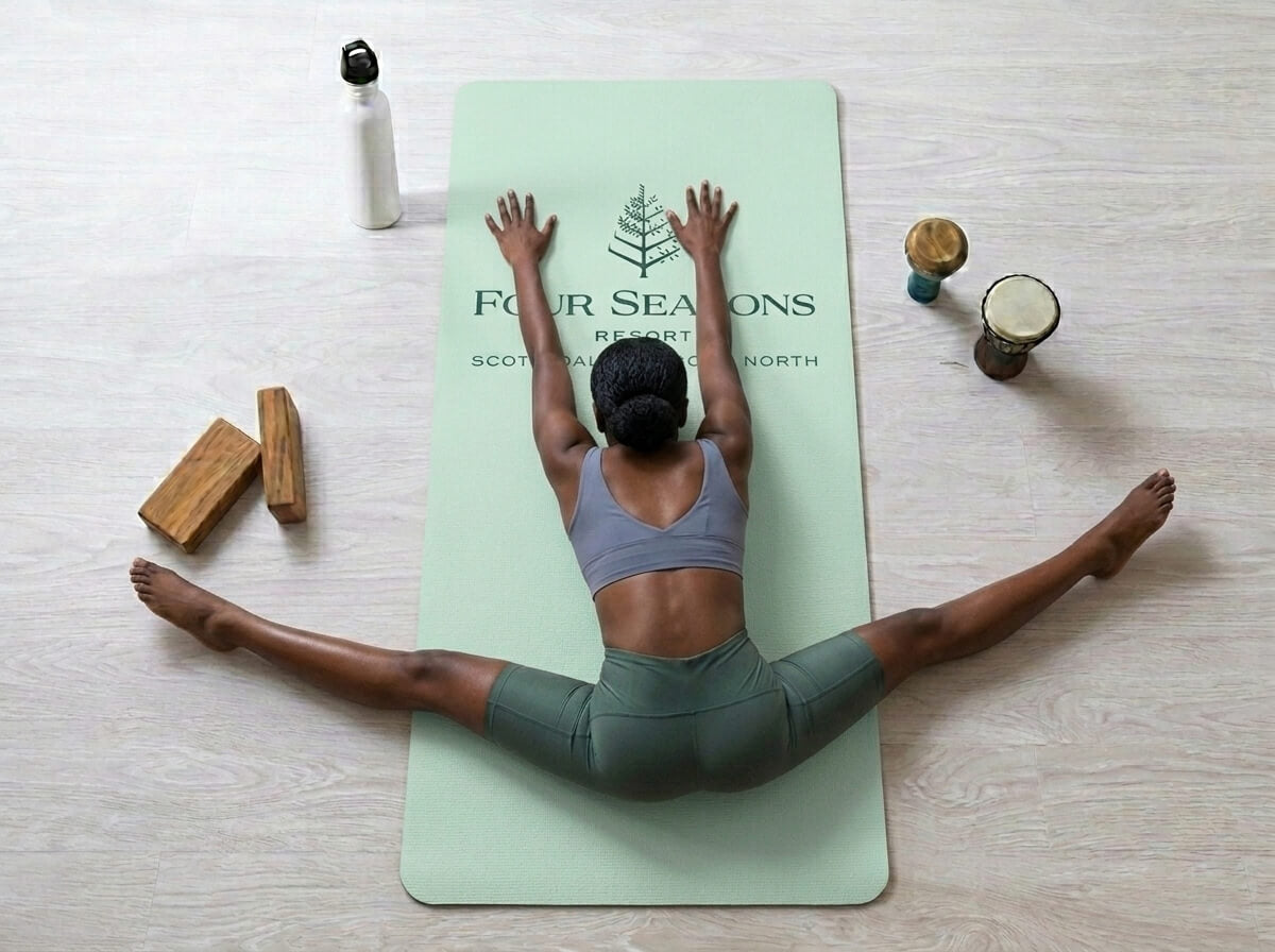 Custom branded yoga mats