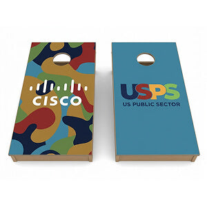 Custom branded cornhole board project