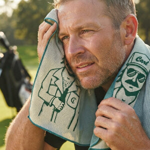 Custom branded golf towel project