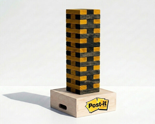 Custom giant tumble tower as a corporate gift
