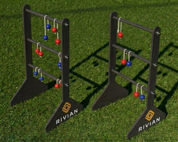 Branded ladder ball set at a corporate event