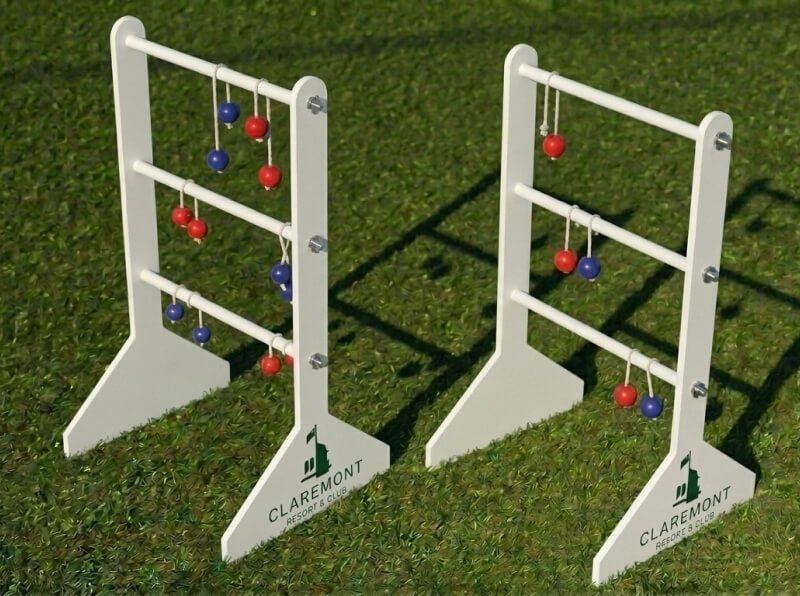 Custom branded ladder ball set — corporate order