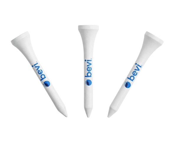 Wooden golf tees printed with a custom logo