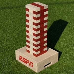 Custom branded giant tumble tower project
