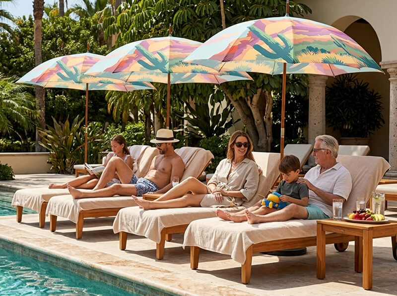 Custom branded umbrellas — corporate order