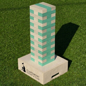 Custom branded giant tumble tower project