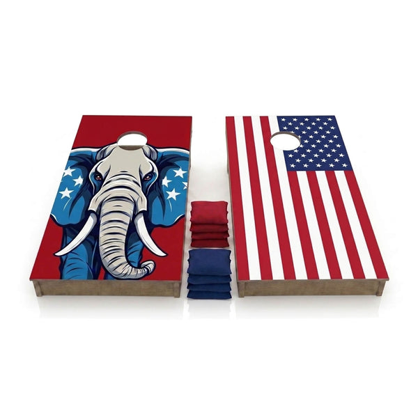 Grand Old Party Cornhole Boards (Set of 2)