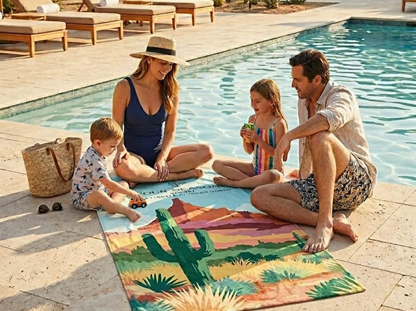 Custom beach towels for resorts and hotels
