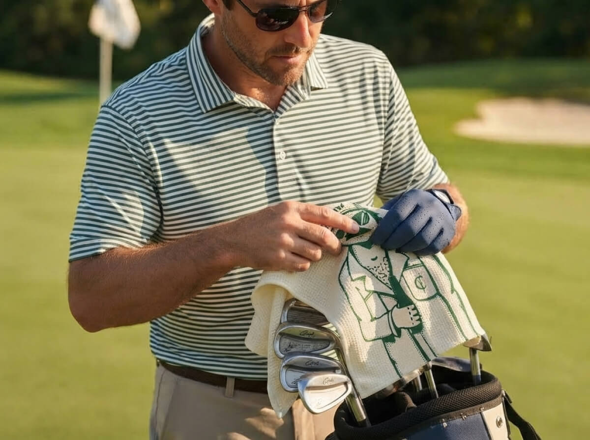 Custom branded golf towels