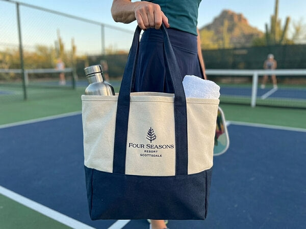 Custom branded tote bags — corporate order